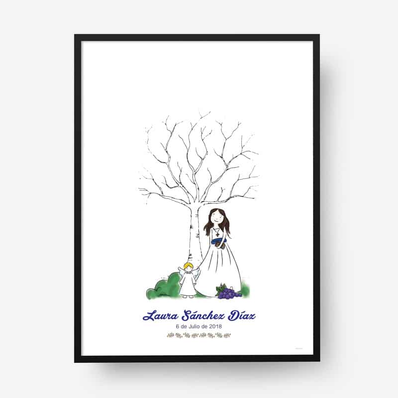 Lámina huellas comunión árbol c01