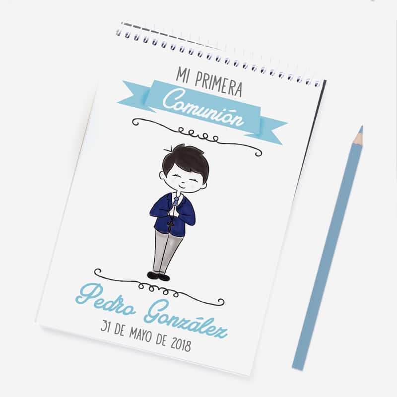 Libreta personalizada comunión