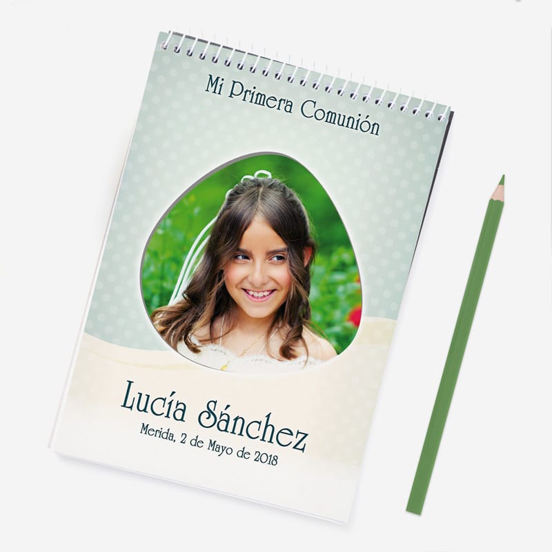 Libreta personalizada comunión