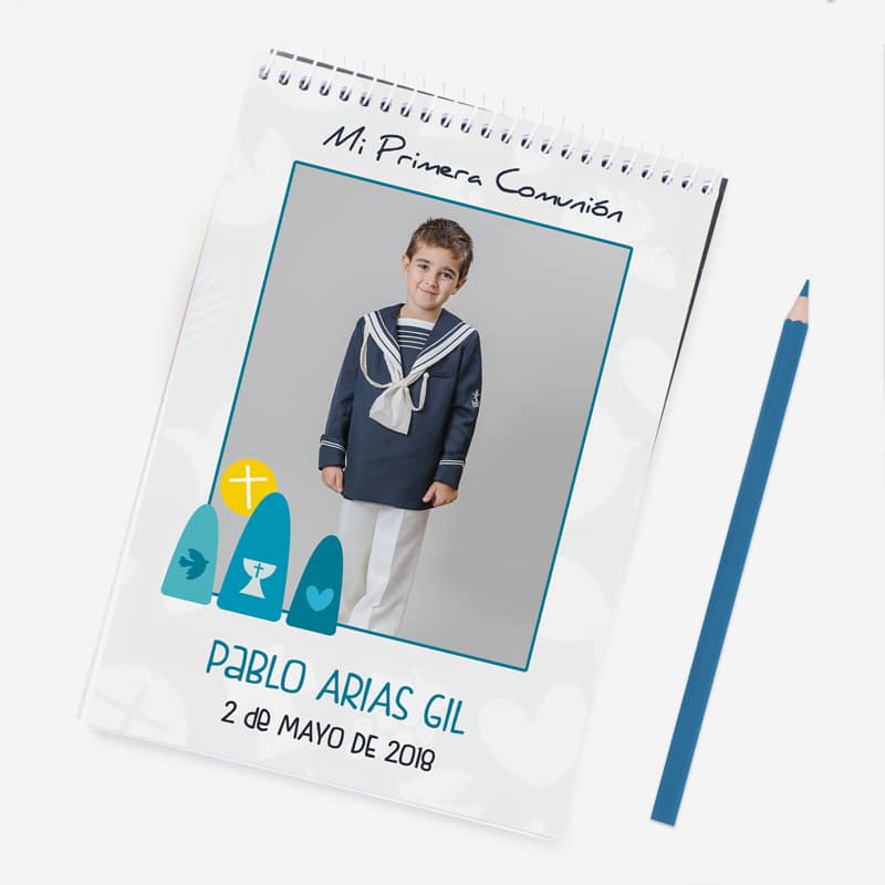 Libreta personalizada comunión