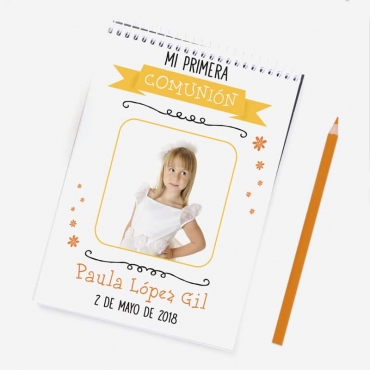 Libreta personalizada comunión