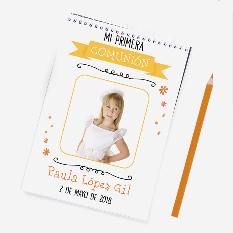 Libreta personalizada comunión