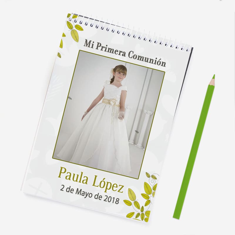 Libreta personalizada comunión