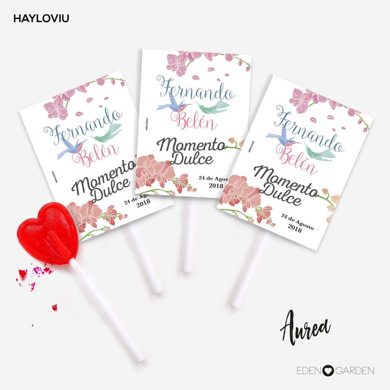 piruleta regalo HAYLOVIU aurea