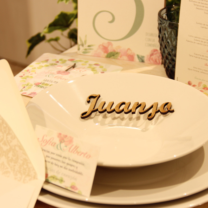 nombre madera plato