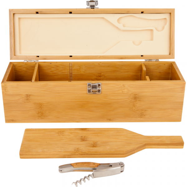 set vino cellar bambu