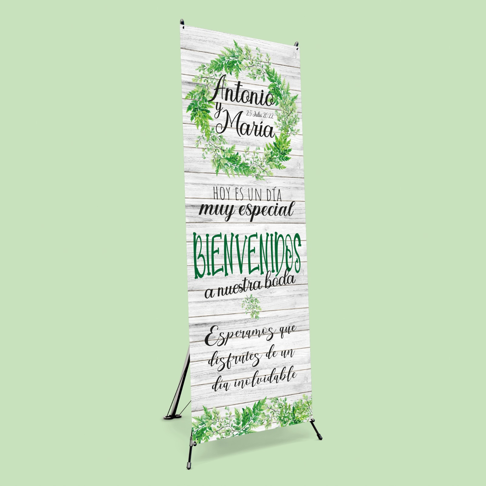 XBanner floral verde