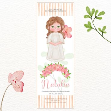 Recordatorio Primera Comunión Natalia