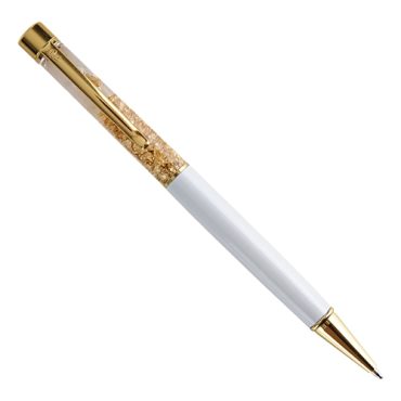 Bolígrafo pan de oro blanco