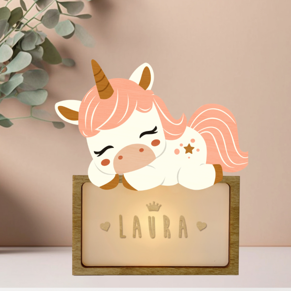 Lámpara unicornio dormido vintiun